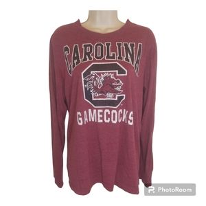 Carolina Gamecocks Women's Long-sleeve T-shirt Size Large - Burgundy - Football